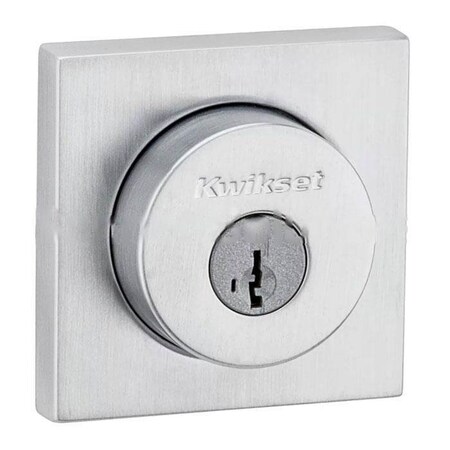 Kwikset Halifax Single Cylinder Deadbolt 158-SQT-26D-SMT-RFAL-RCS
